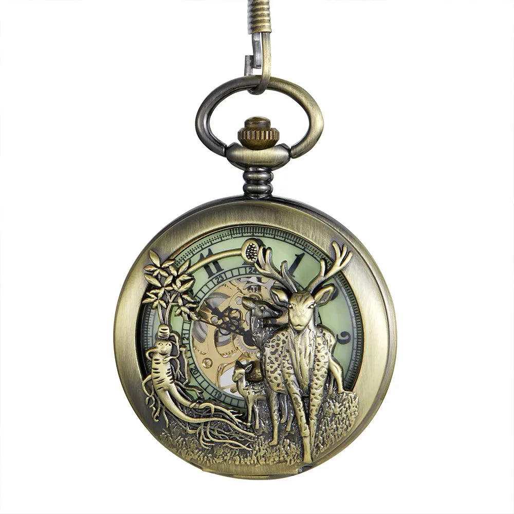 Vintage Hollow Animal Pocket Watch