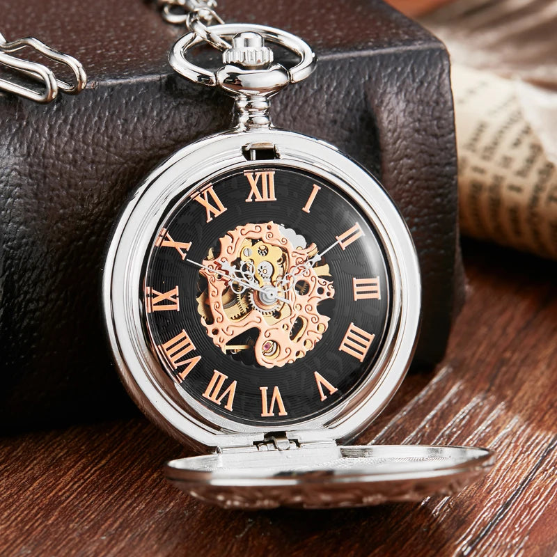 Red Cross Mechanical Pocket Watch