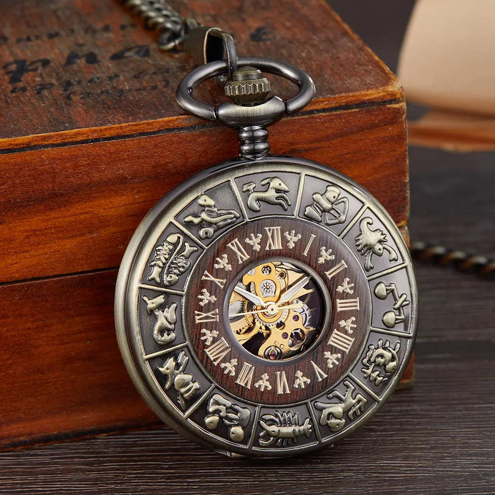 Vintage Number Dial Mechanical Pocket Watch