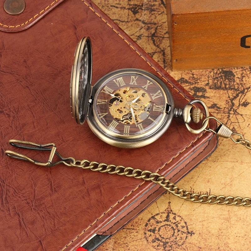 Steampunk Hollow Heart Pocket Watch