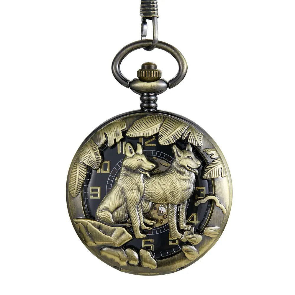 Vintage Hollow Animal Pocket Watch
