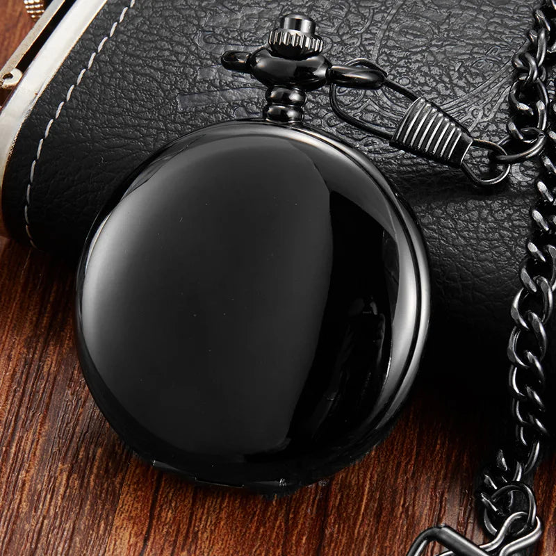 Luxury Smooth Case Mechanical Pocket Watch