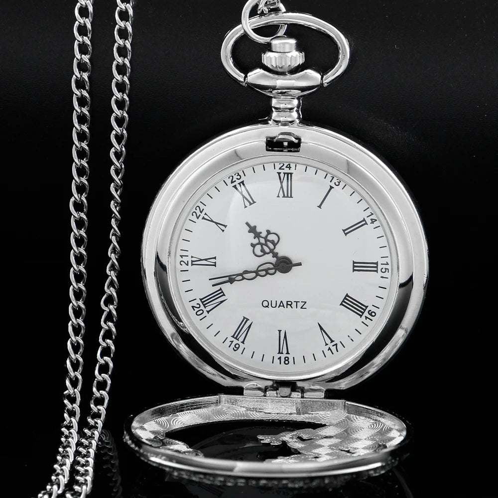Flying Dragon Hollow Pocket Watch