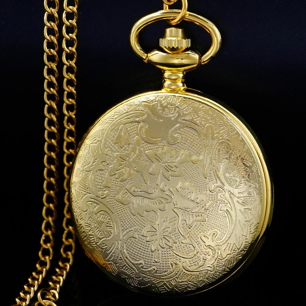 Flying Dragon Hollow Pocket Watch